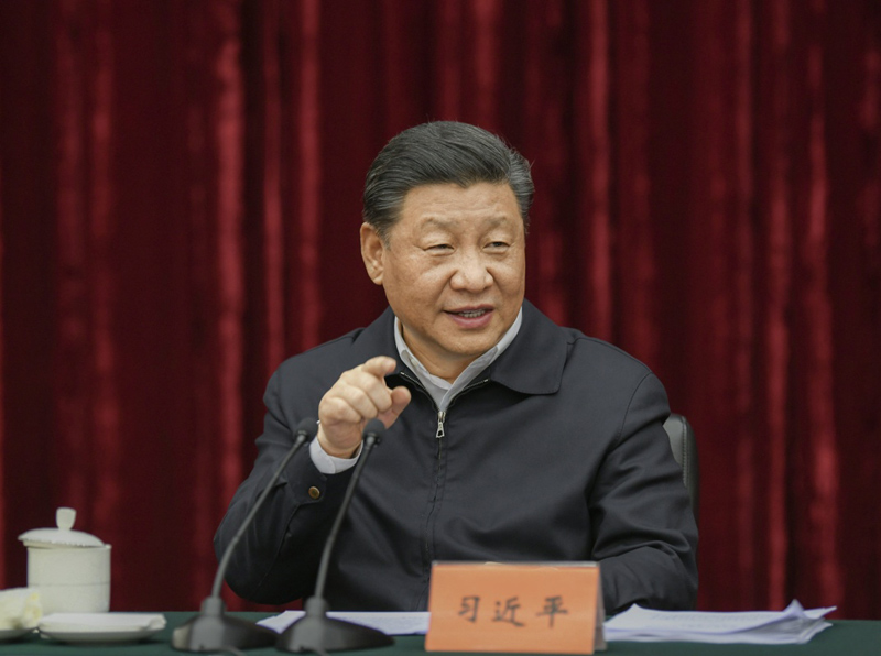 2019年4月15日至17日,，中共中央總書記,、國家主席、中央軍委主席習(xí)近平在重慶考察,，并主持召開解決“兩不愁三保障”突出問題座談會(huì),。這是4月16日下午,，習(xí)近平主持召開解決“兩不愁三保障”突出問題座談會(huì)并發(fā)表重要講話,。新華社記者 謝環(huán)馳 攝